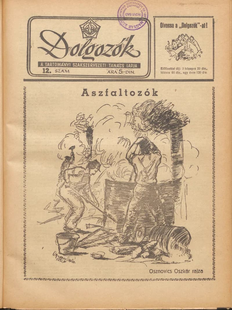 Dolgozók, 6. évf. 1952. augusztus 26. 12. sz.