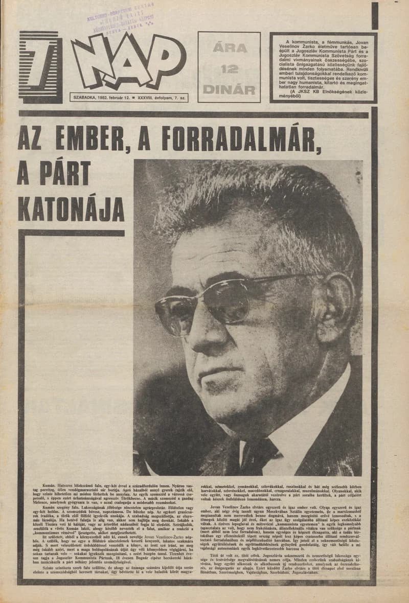 7 Nap, 37. évf. 1982. február 12. 7. sz. 1–16. oldal