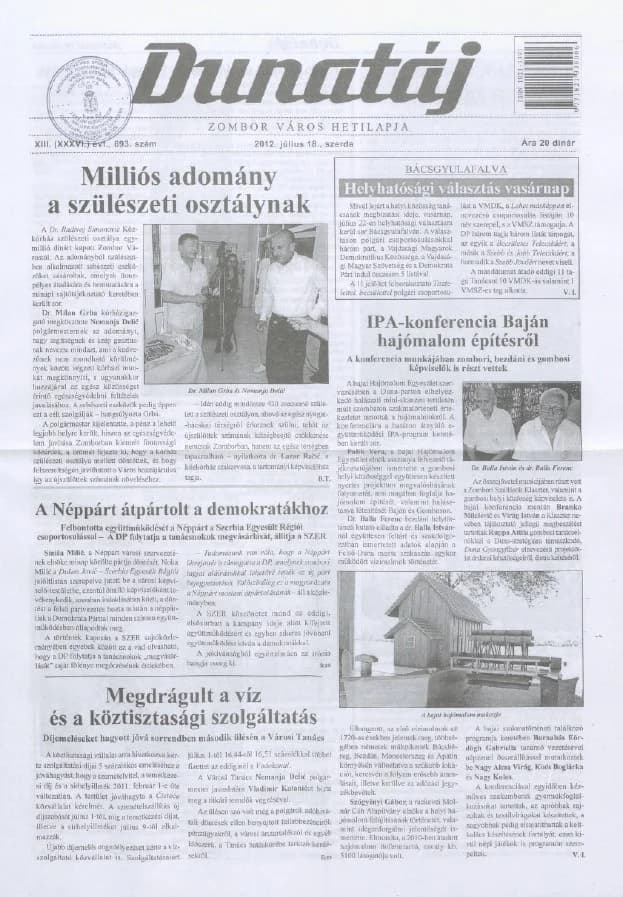 Dunatáj, 14. évf. 2012. július 18. 693. sz.