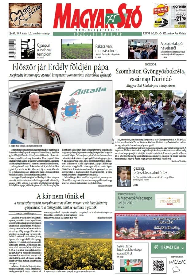 Magyar Szó, 76. évf. 2019. június 1. – 2. 124. sz. 1–42. oldal