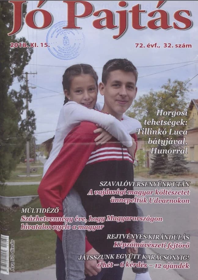 Jó Pajtás, 72. évf. 2018. november 15. 32. sz.