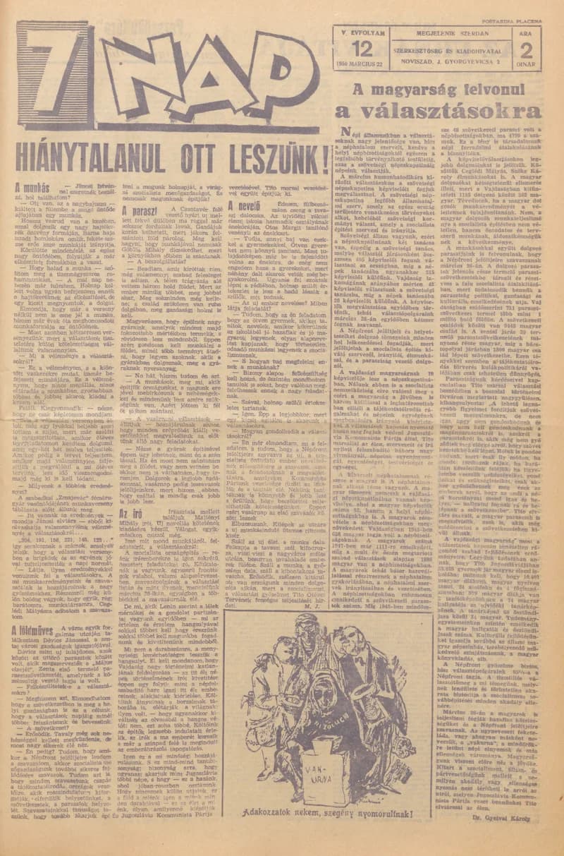 7 Nap, 5. évf. 1950. március 22. 12. sz. 1–4. oldal