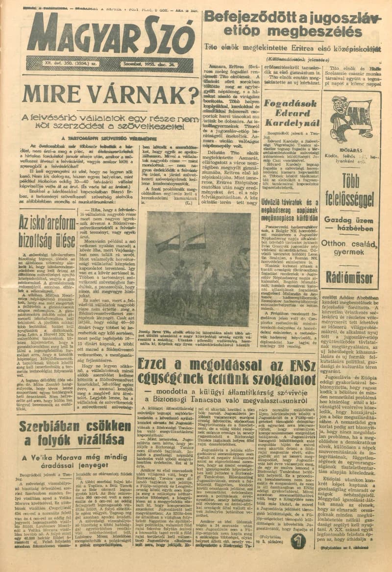 Magyar Szó, 12. évf. 1955. december 24. 350. sz. 1–8. oldal