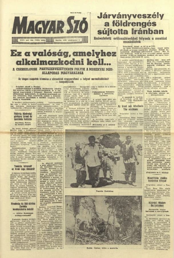 Magyar Szó, 25. évf. 1968. szeptember 4. 244. sz. 1–12. oldal