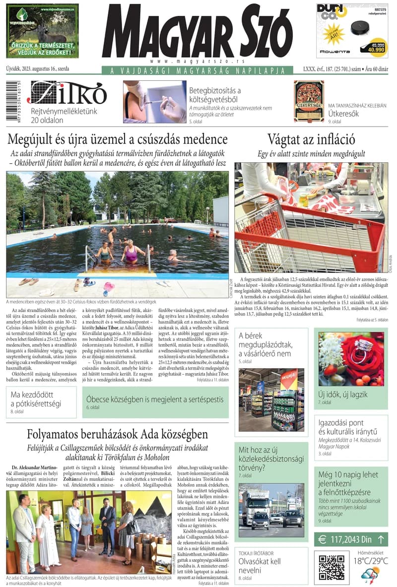 Magyar Szó, 80. évf. 2023. augusztus 16. 187. sz. 1–16. oldal