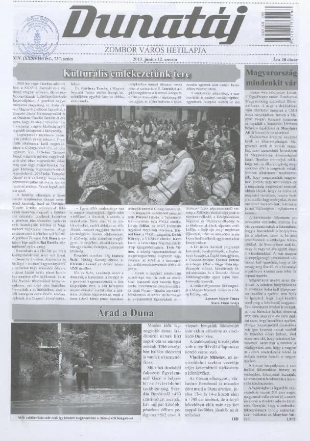 Dunatáj, 15. évf. 2013. június 12. 737. sz.