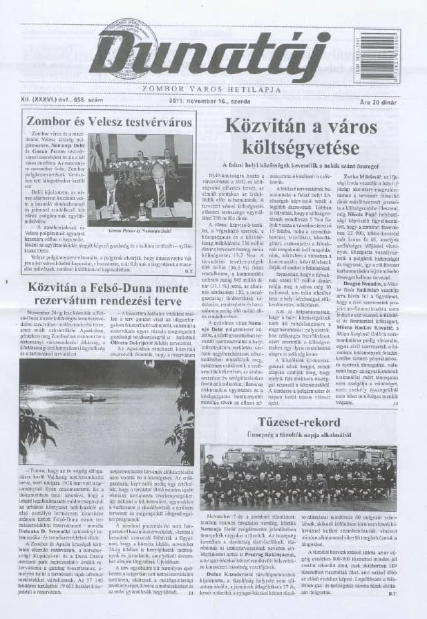 Dunatáj, 13. évf. 2011. november 16. 658. sz.