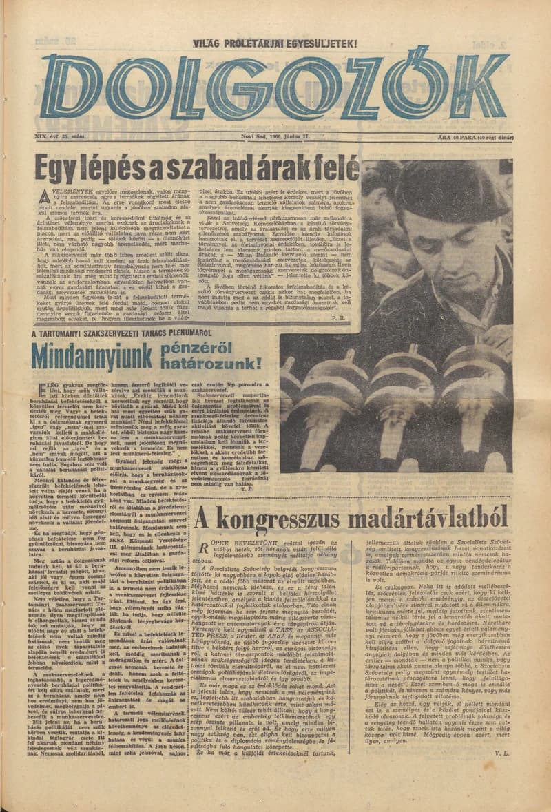 Dolgozók, 20. évf. 1966. június 17. 25. sz.