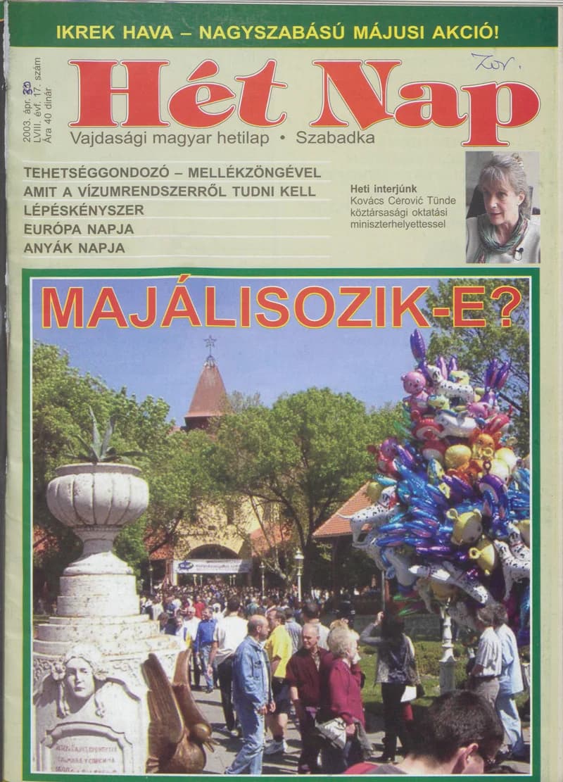 7 Nap, 58. évf. 2003. április 30. 17. sz.