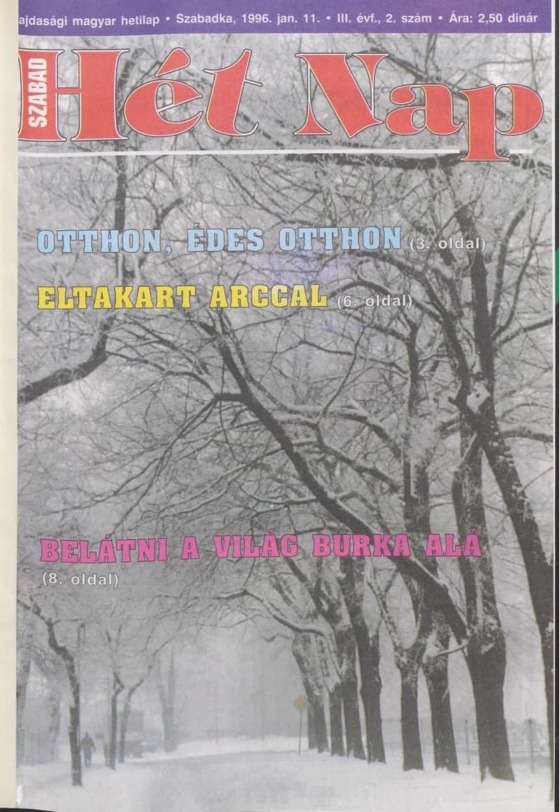 Szabad Hét Nap, 3. évf. 1996. január 11. 2. sz.