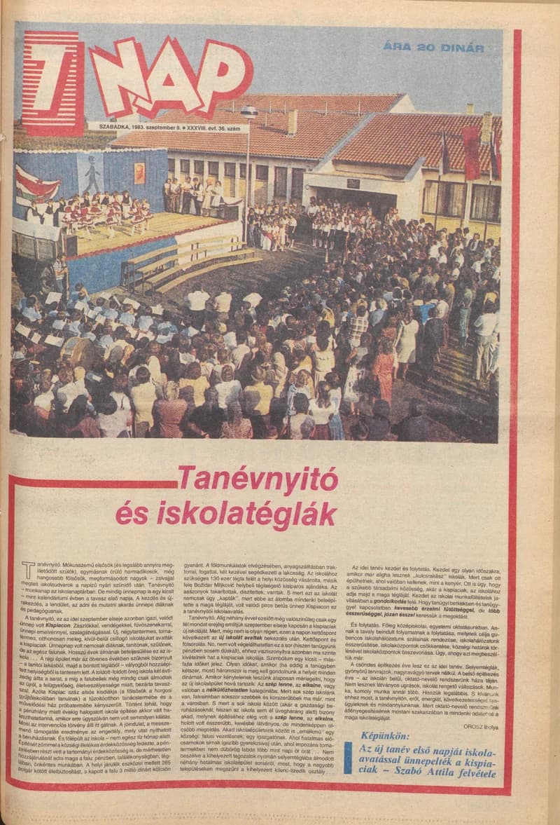 7 Nap, 38. évf. 1983. szeptember 9. 36. sz. 1–12. oldal