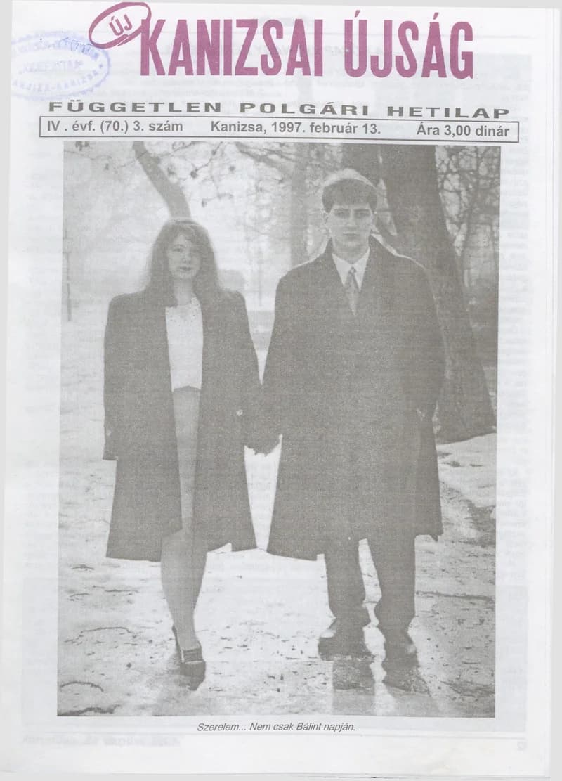 Új Kanizsai Újság, 4. évf. 1997. február 13. 3. sz.