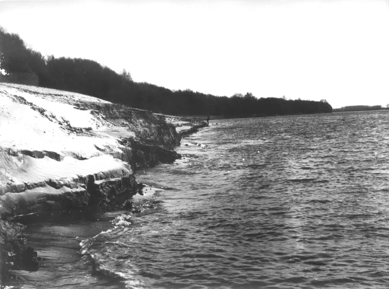 A Tisza Zentánál a bánáti oldalon