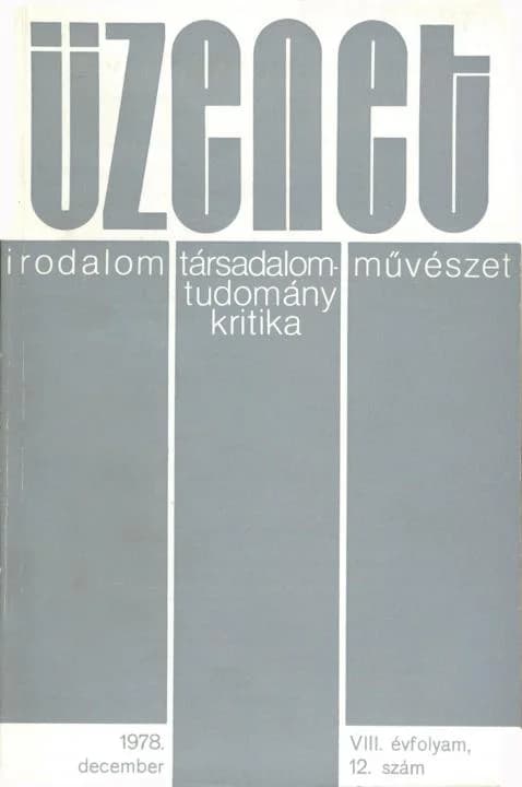 Üzenet, 8. évf. 1978. december. 12. sz. 659–716. oldal