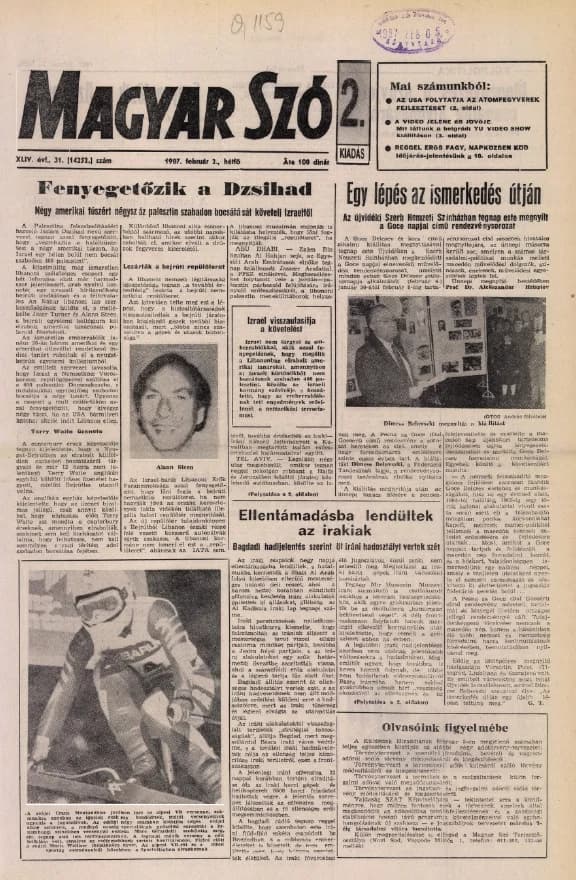 Magyar Szó, 44. évf. 1987. február 2. 31. sz. 1–20. oldal