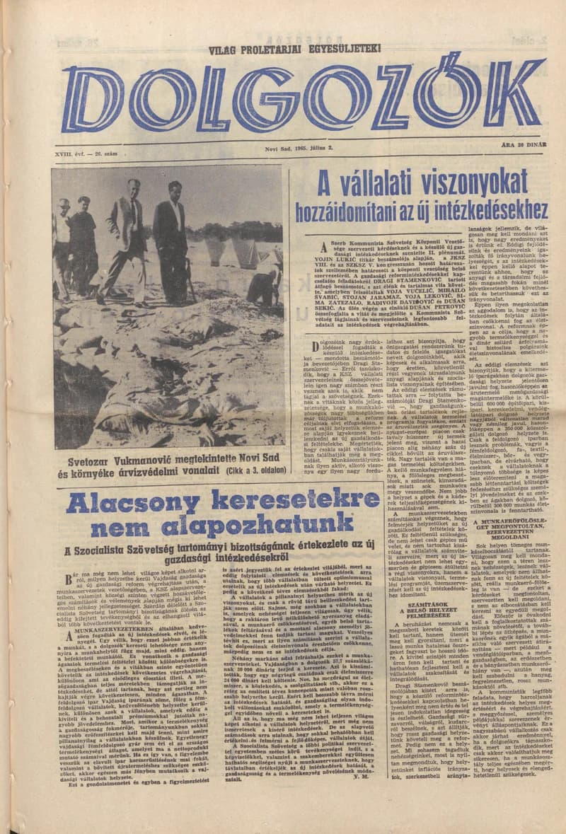 Dolgozók, 19. évf. 1965. július 2. 26. sz.