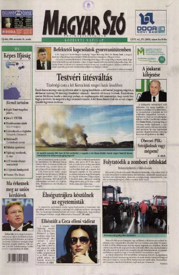 Magyar Szó, 67. évf. 2010. november 24. 275. sz. 1–20. oldal