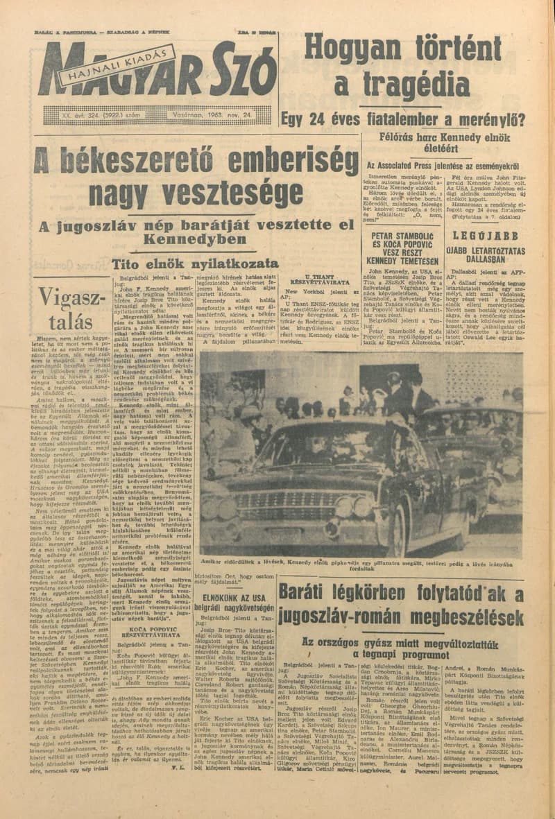 Magyar Szó, 20. évf. 1963. november 24. 324. sz. 1–24. oldal