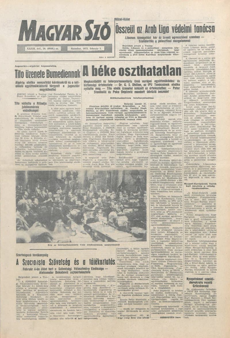 Magyar Szó, 32. évf. 1975. február 1. 30. sz.