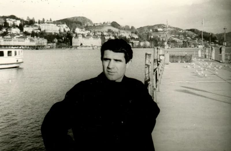 Benes Jószef Svájcban a Genfi-tónál