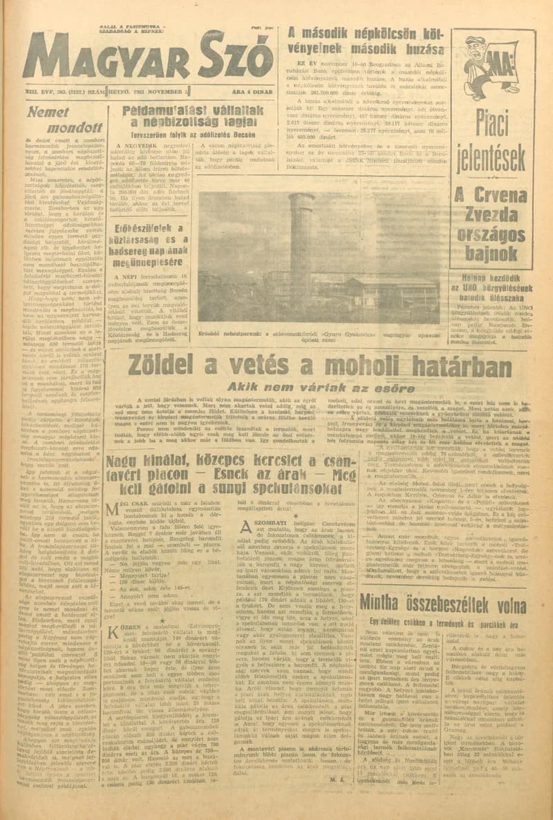 Magyar Szó, 8. évf. 1951. november 5. 263. sz. 1–4. oldal