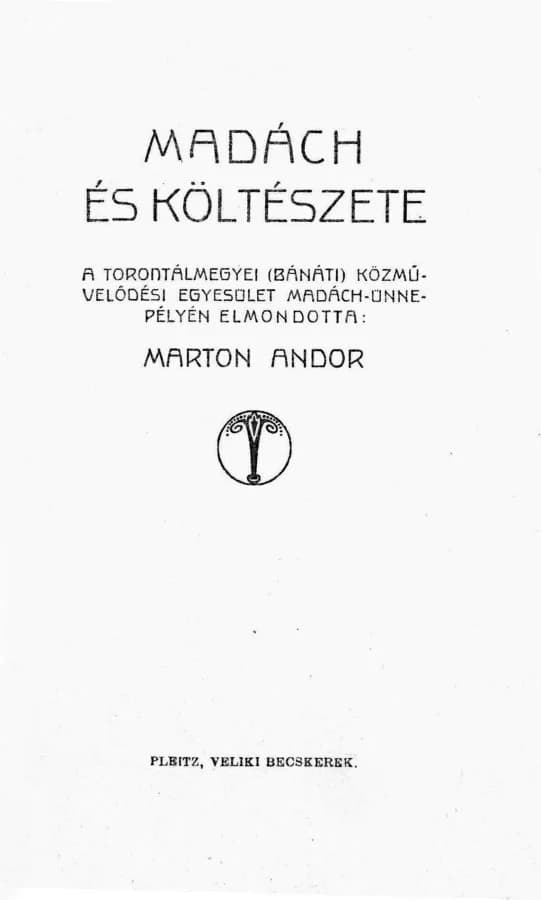 Madách és költészete