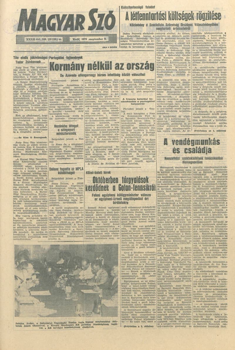 Magyar Szó, 32. évf. 1975. szeptember 9. 248. sz.