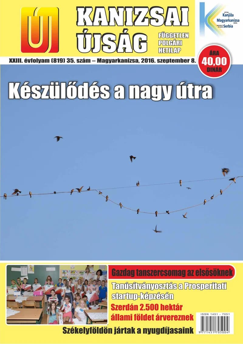Új Kanizsai Újság, 23. évf. 2016. szeptember 8. 35. sz.