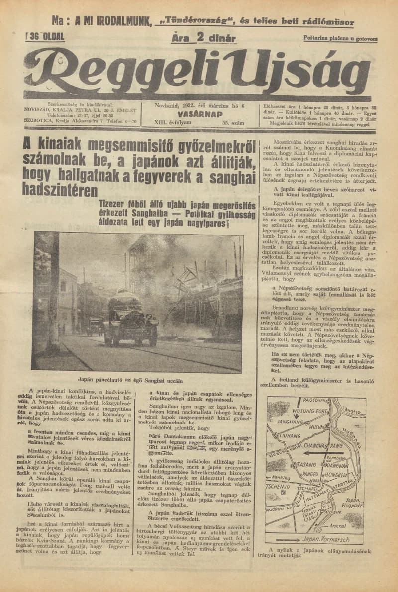 Reggeli Újság, 13. évf. 1932. március 6. 55. sz.