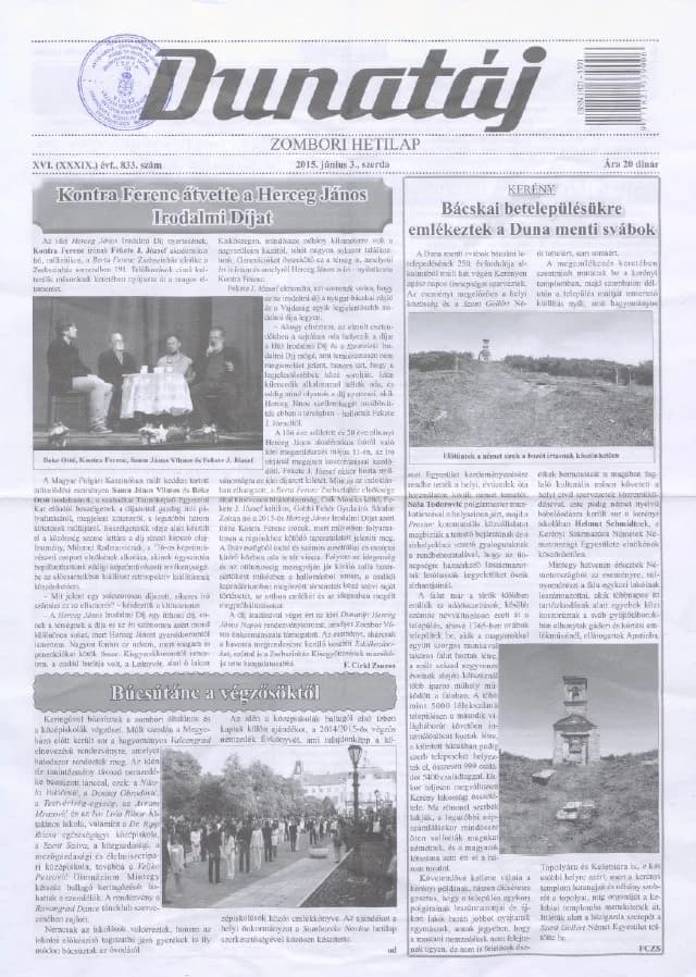 Dunatáj, 17. évf. 2015. június 3. 833. sz.