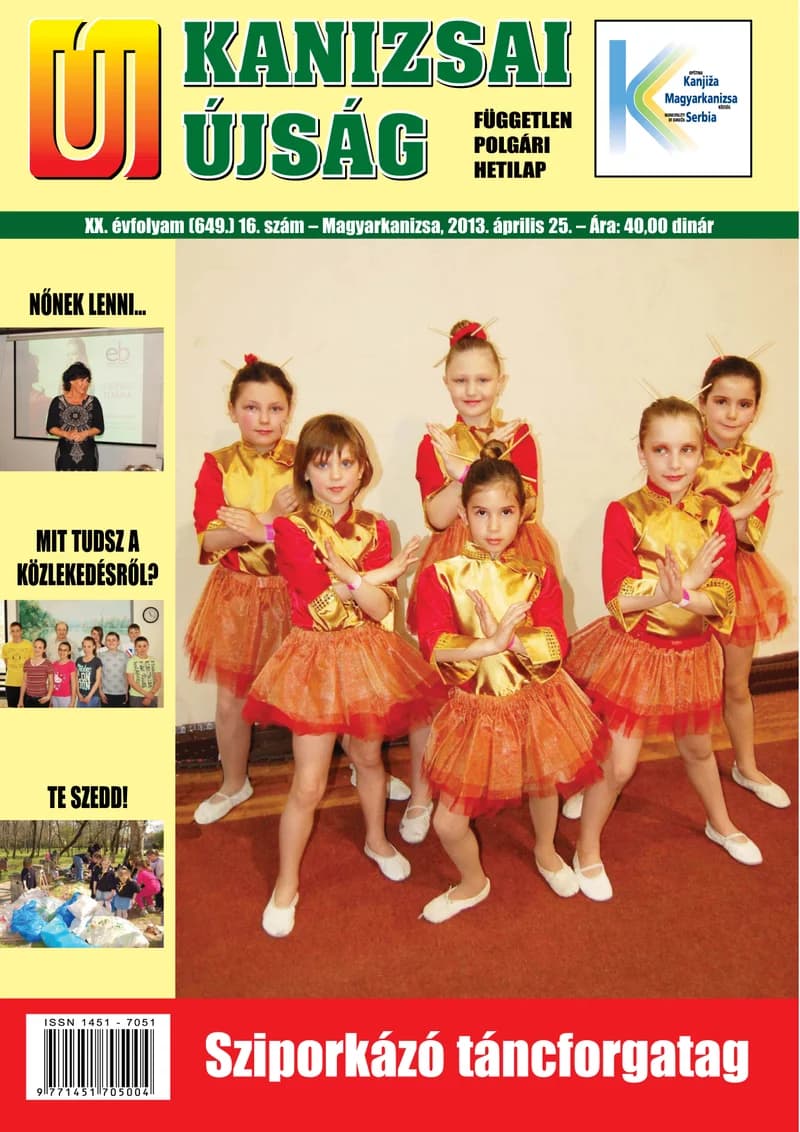 Új Kanizsai Újság, 20. évf. 2013. április 25. 16. sz.
