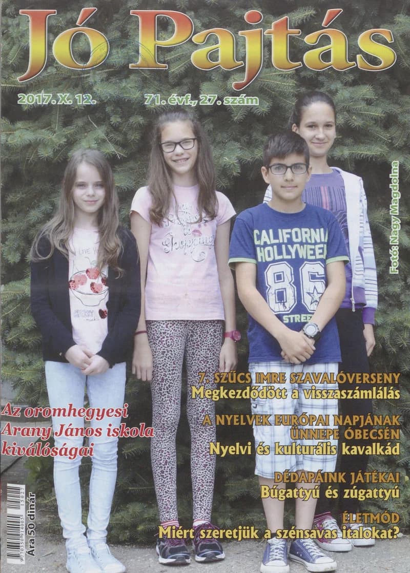Jó Pajtás, 71. évf. 2017. október 12. 27. sz.