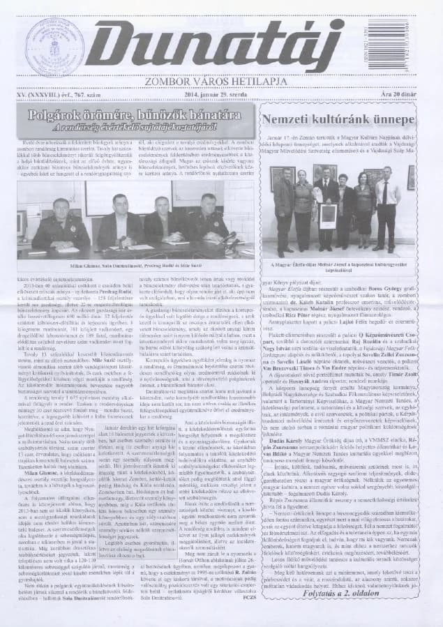 Dunatáj, 16. évf. 2014. január 29. 767. sz.