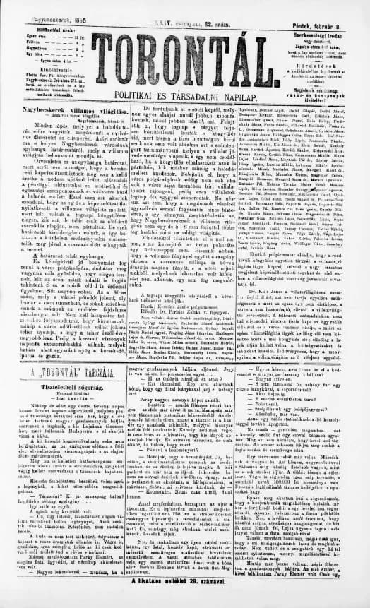 Torontál, 24. évf. 1895. február 8. 32. sz.