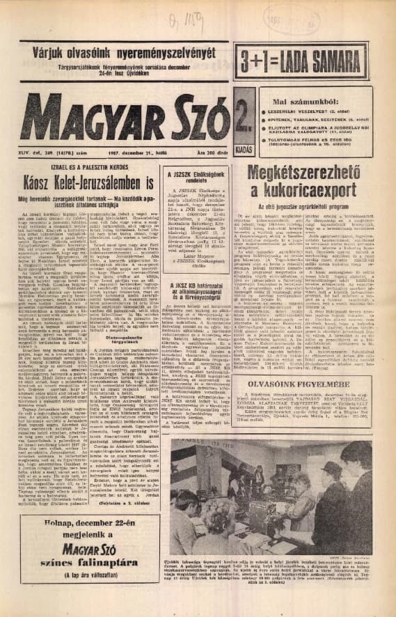 Magyar Szó, 44. évf. 1987. december 21. 349. sz. 1–20. oldal