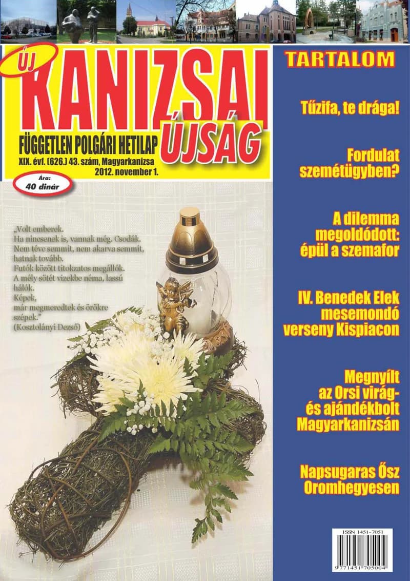 Új Kanizsai Újság, 19. évf. 2012. november 1. 43. sz.