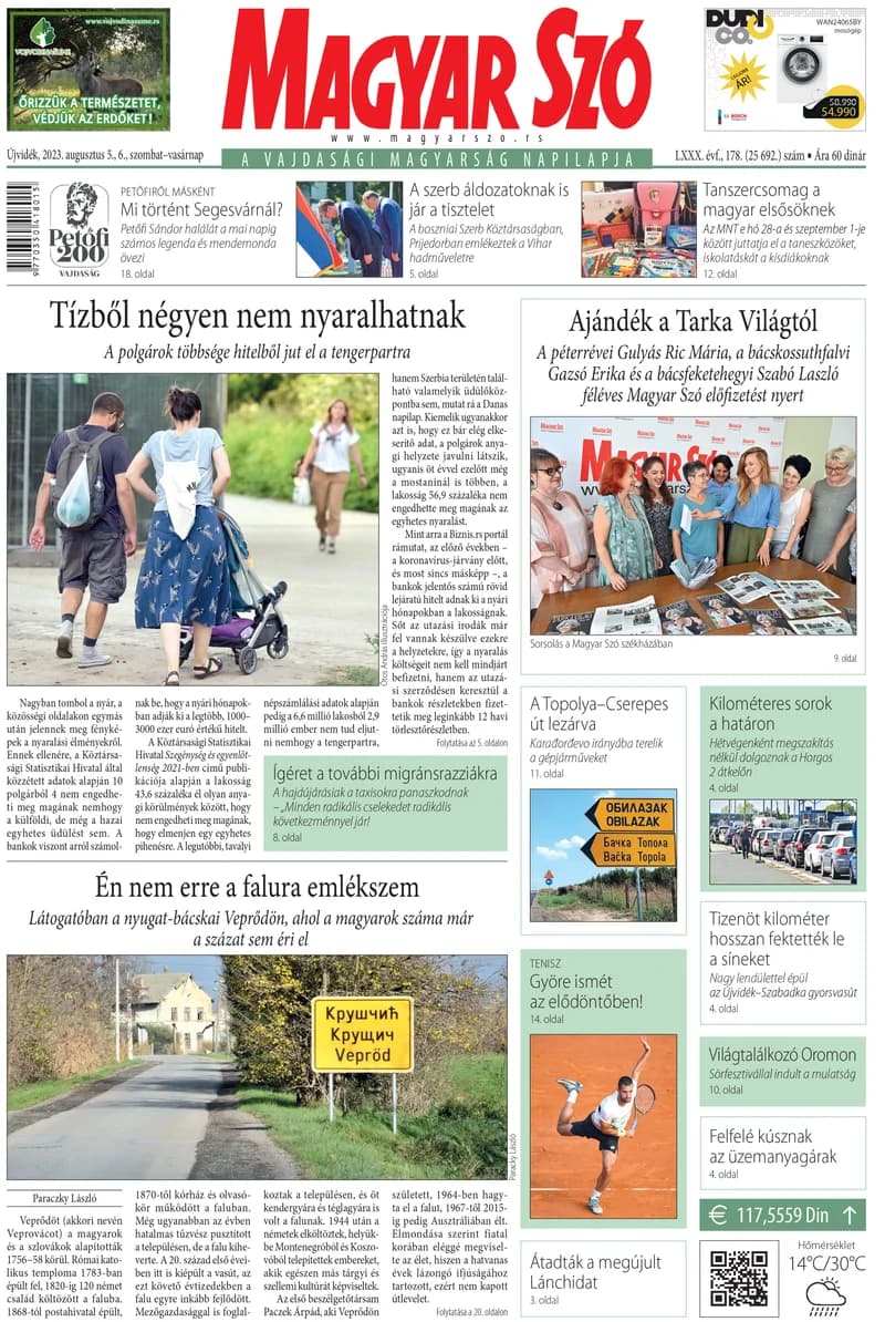 Magyar Szó, 80. évf. 2023. augusztus 5. – 6. 179. sz. 1–32. oldal