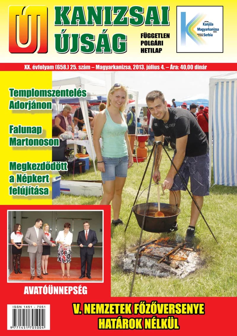 Új Kanizsai Újság, 20. évf. 2013. július 4. 25. sz.