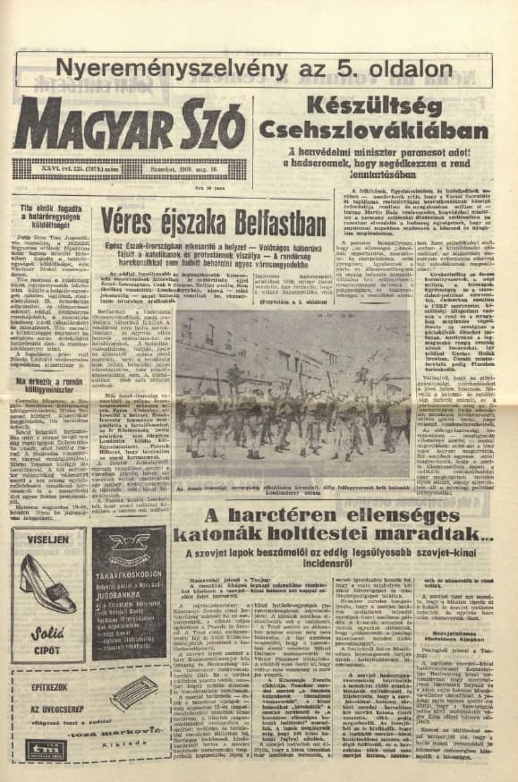 Magyar Szó, 26. évf. 1969. augusztus 16. 225. sz. 1–14. oldal