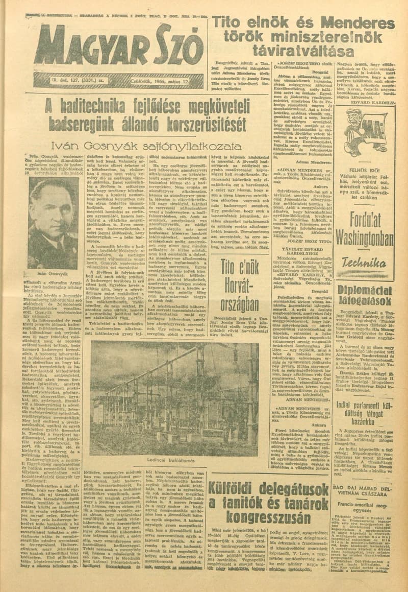 Magyar Szó, 12. évf. 1955. május 12. 127. sz. 1–8. oldal