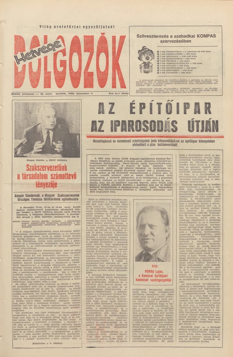 Dolgozók, 34. évf. 1980. december 4. 48. sz.