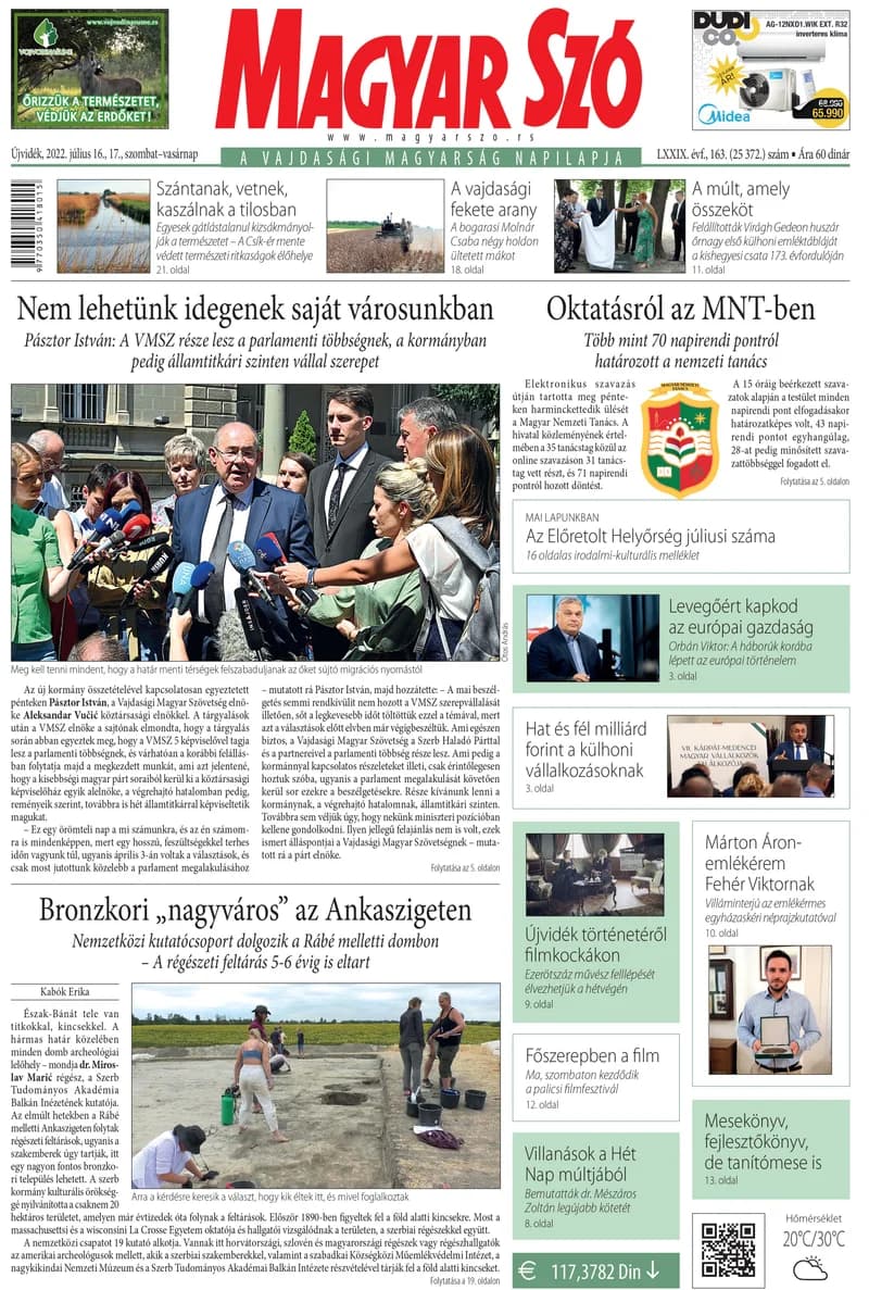 Magyar Szó, 79. évf. 2022. július 16. – 17. 163. sz. 1–32. oldal