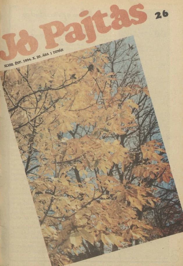 Jó Pajtás, 48. évf. 1994. október 20. 26. sz.