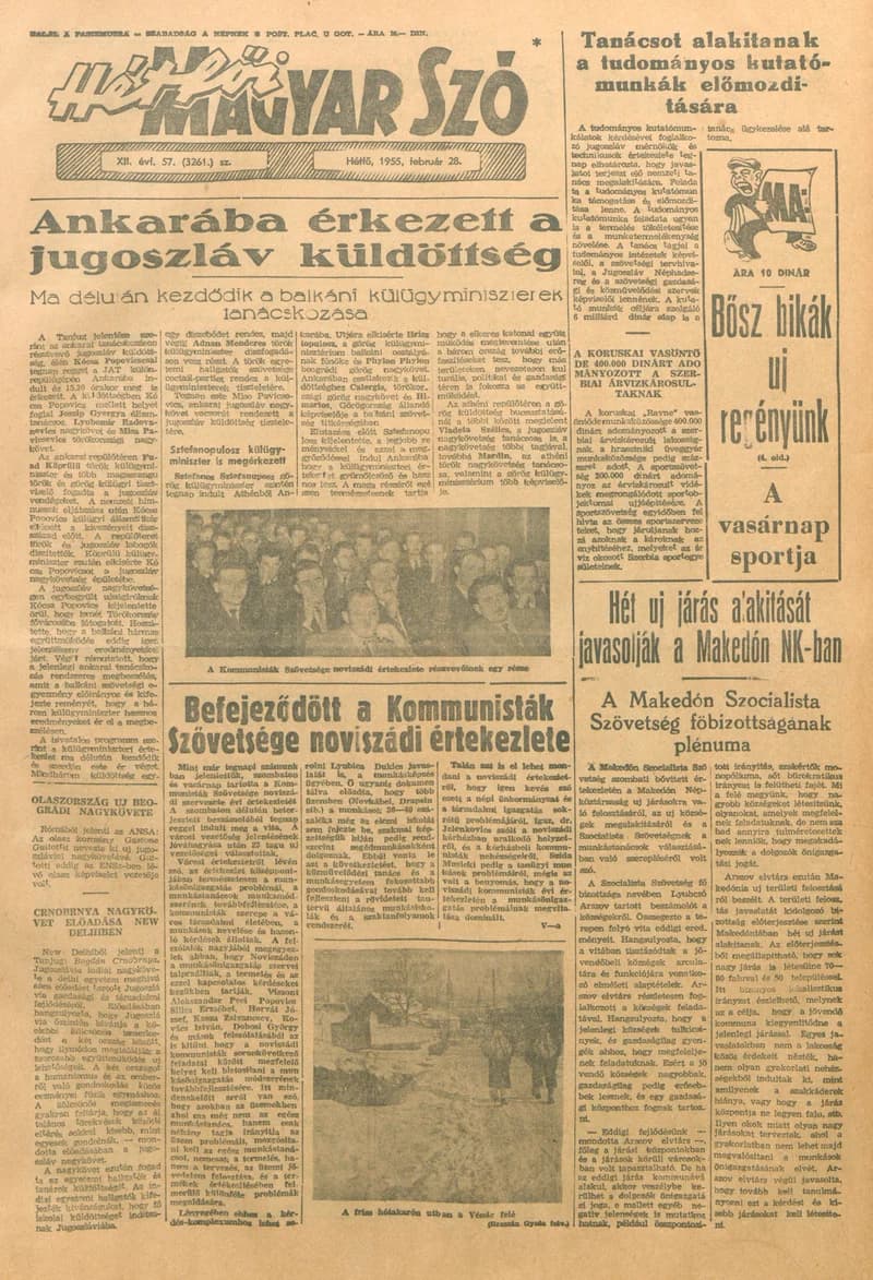 Magyar Szó, 12. évf. 1955. február 28. 57. sz. 1–6. oldal
