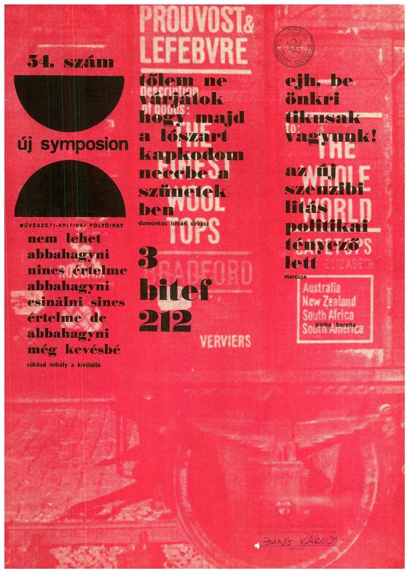 Új Symposion, 5. évf. 1969. október. 54. sz. 1–32. oldal