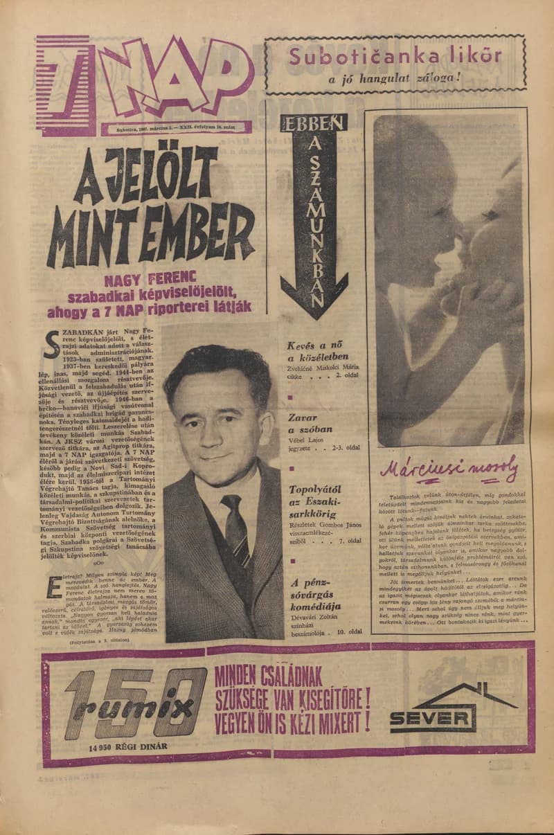 7 Nap, 22. évf. 1967. március 3. 10. sz. 1–20. oldal