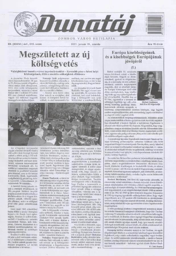 Dunatáj, 13. évf. 2011. január 19. 615. sz.