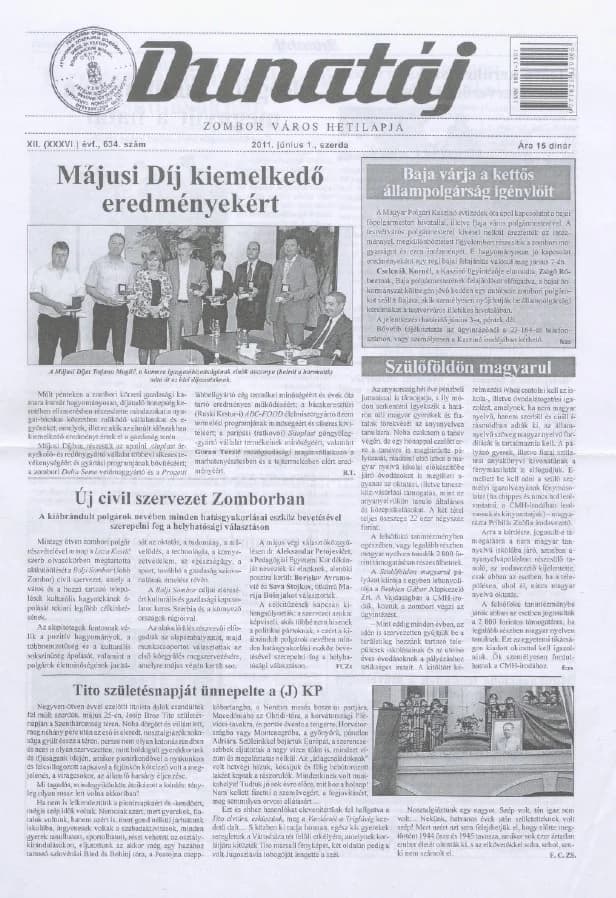 Dunatáj, 13. évf. 2011. június 1. 634. sz.