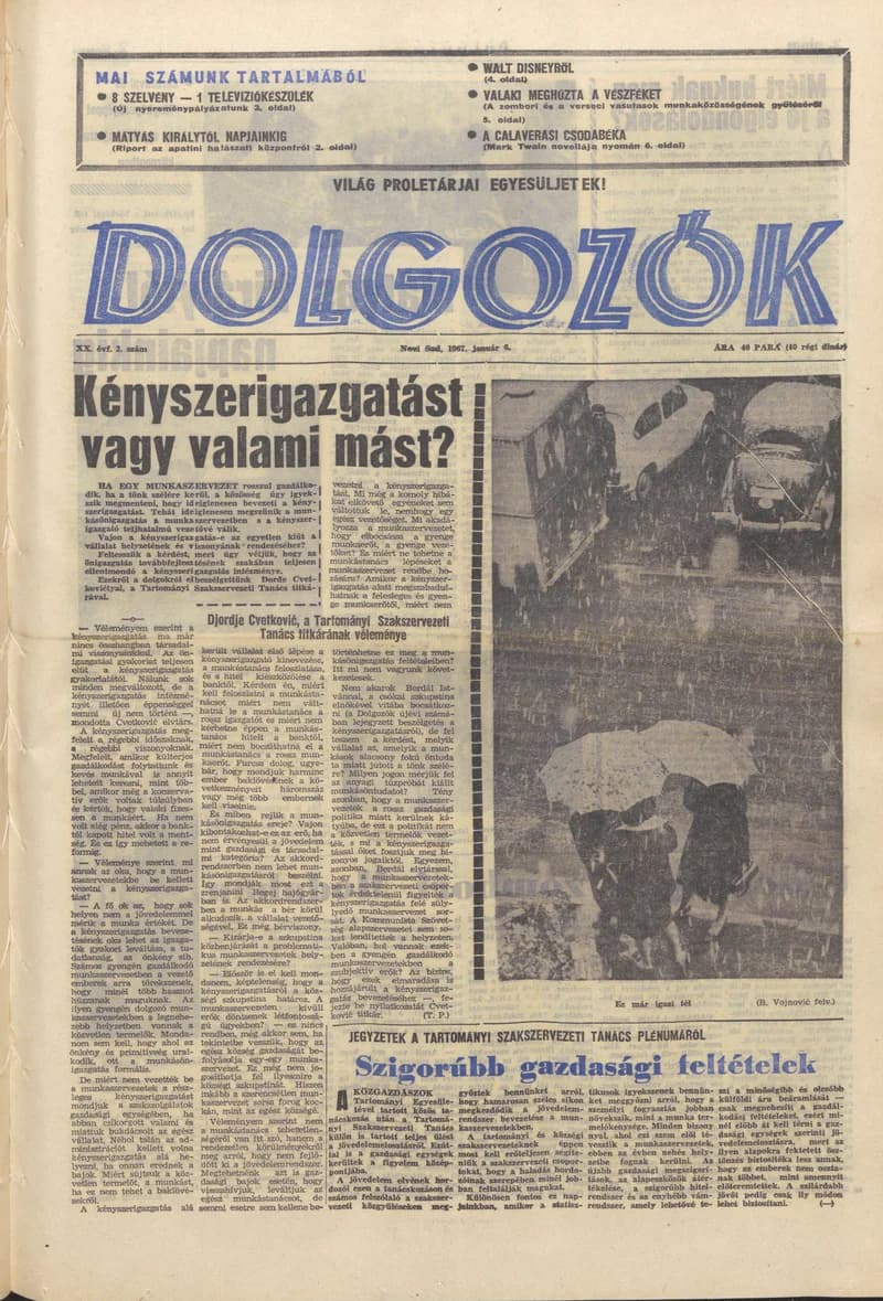 Dolgozók, 21. évf. 1967. január 6. 2. sz.