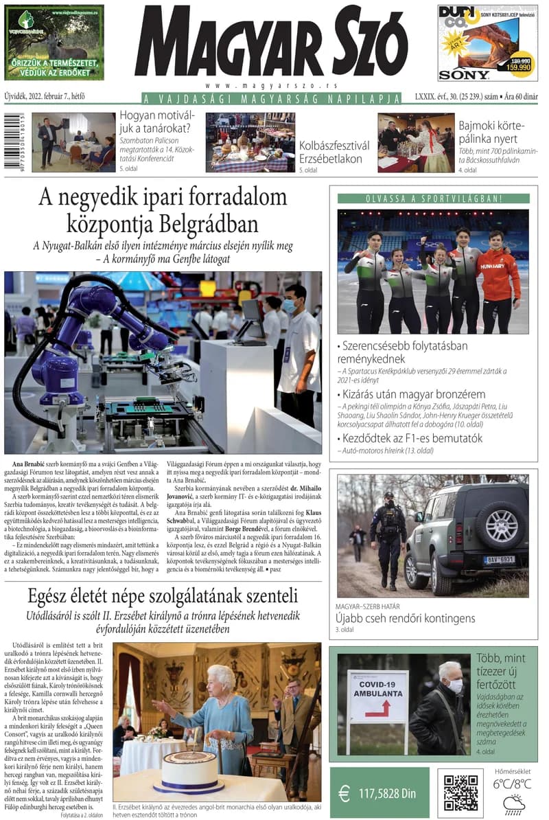 Magyar Szó, 79. évf. 2022. február 7. 30. sz. 1–16. oldal